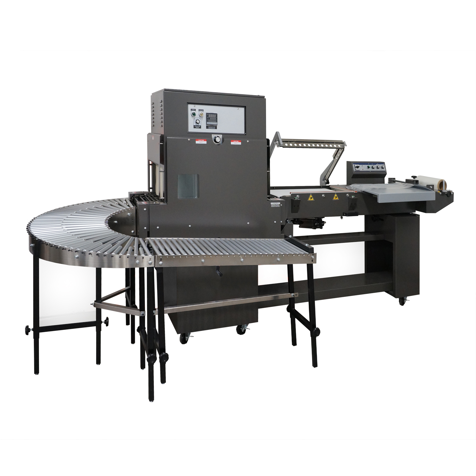 PP1622MK L-bar Sealer and semi-automatic shrink wrapper combo